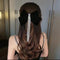 Long Rhinestones Tassel Bow Hair Clip